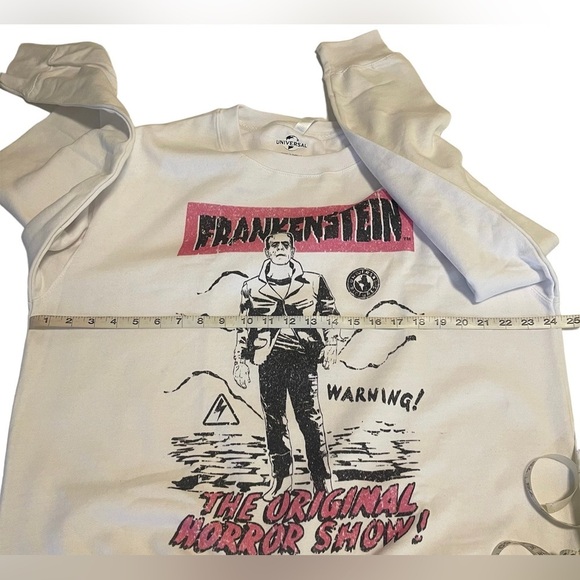 Urban Outfitters Sweatshirt XL New White Pink Frankenstein - Picture 11 of 11